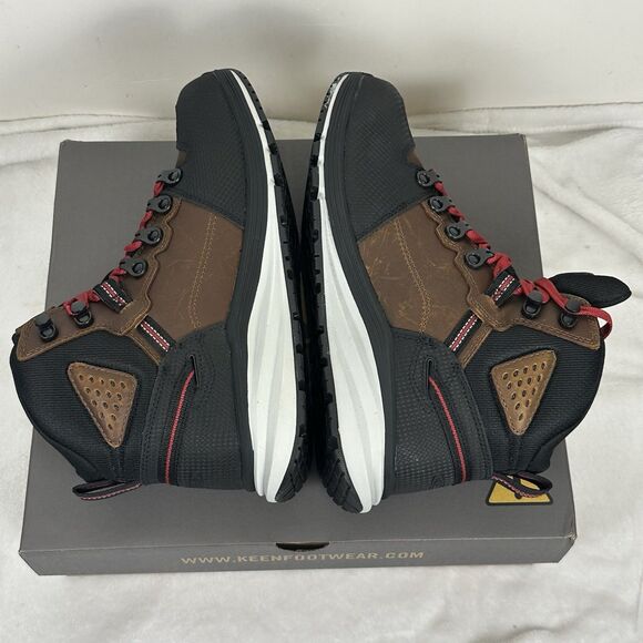 Keen 'Red Hook Mid' Men's Leather WP EH Safety Toe Oil/Slip Resistant Work Boot - Picture 12 of 16